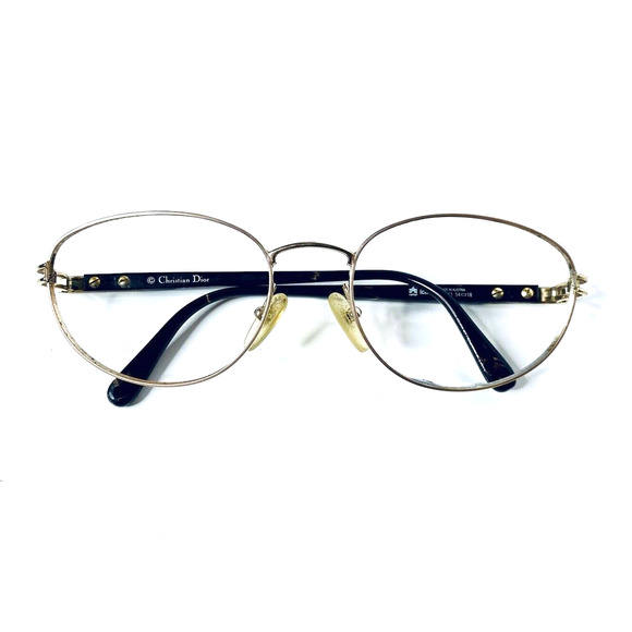 VTG Christian Dior Gold Oval Glasses main image 5